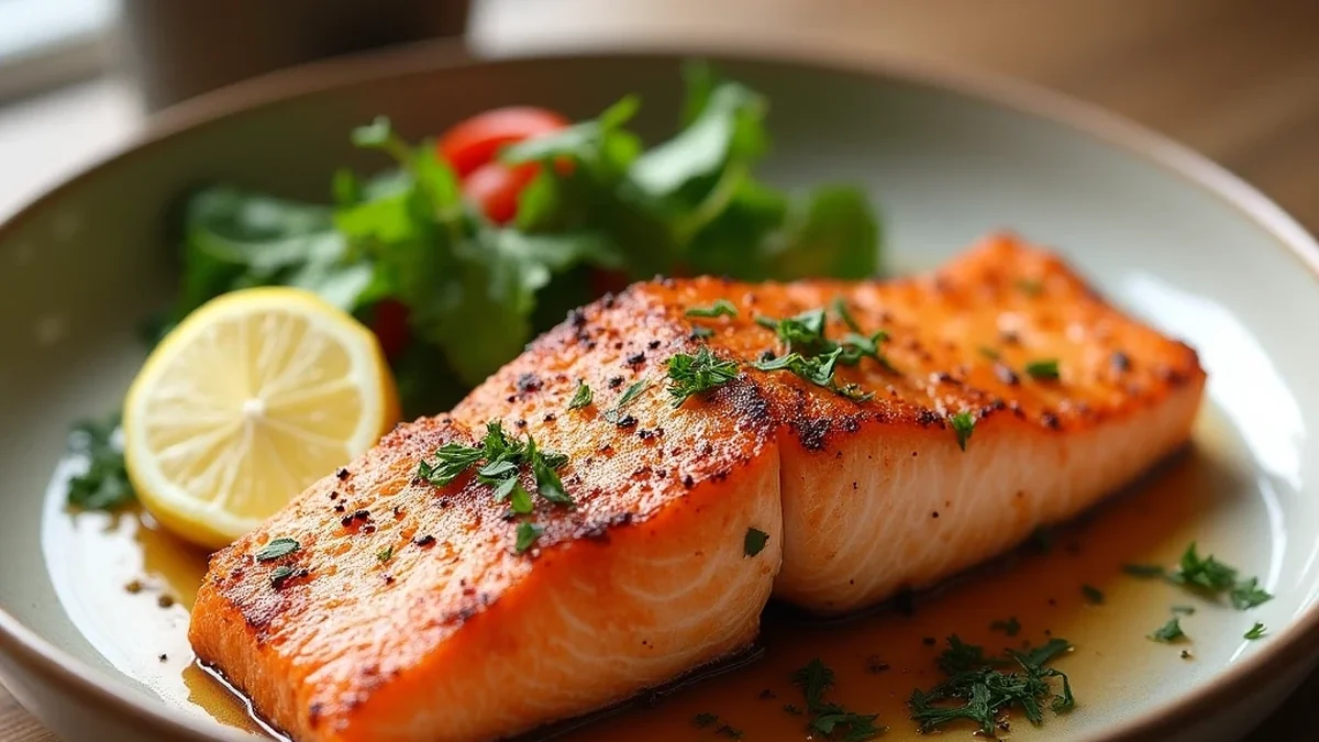 5-Minute Air Fryer Salmon (Crispy Perfection!)