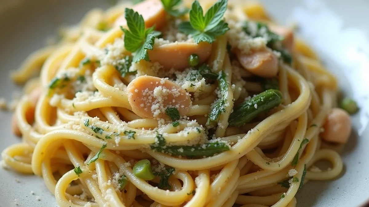 One-Pot Creamy Cashew Pasta Primavera